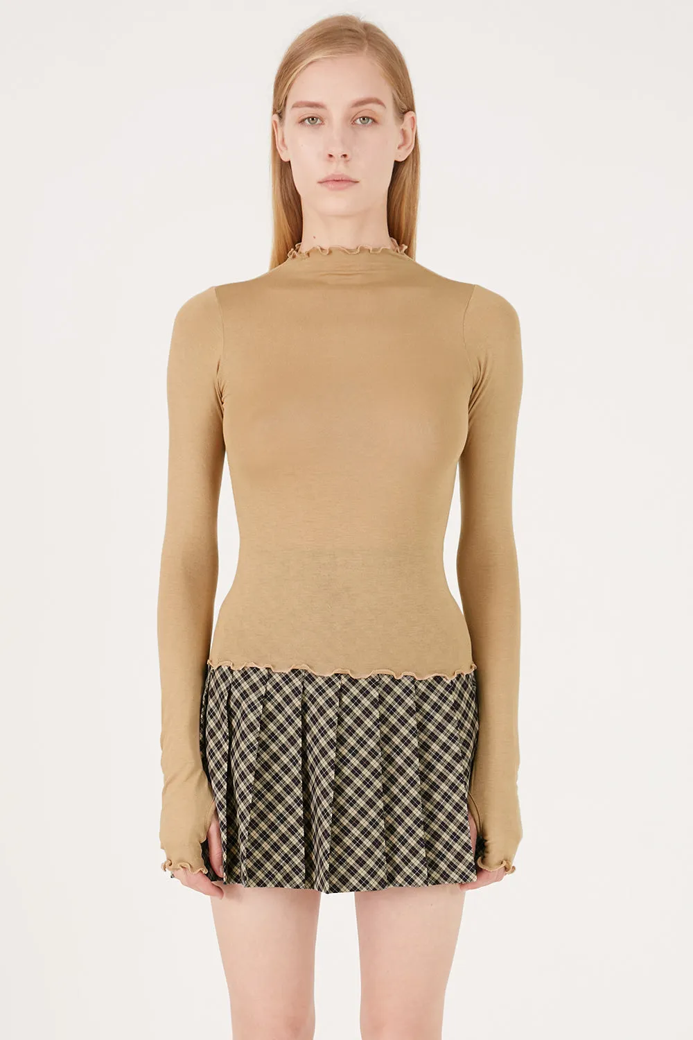 Serenity Lettuce Hem Top w/Thumb Hole