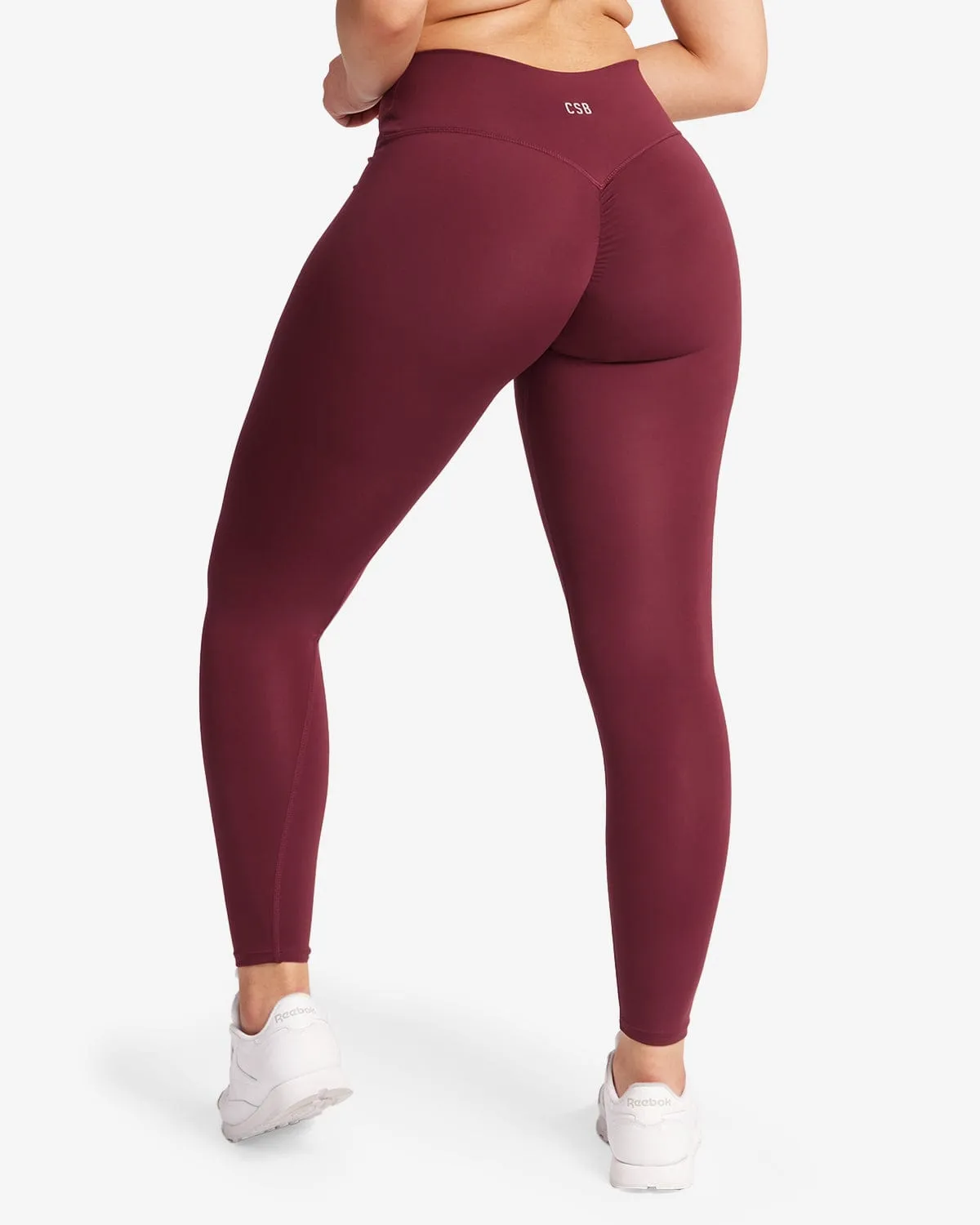 Serenity Scrunch Leggings | Burgundy