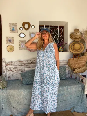 Sergio Turquoise boho dress