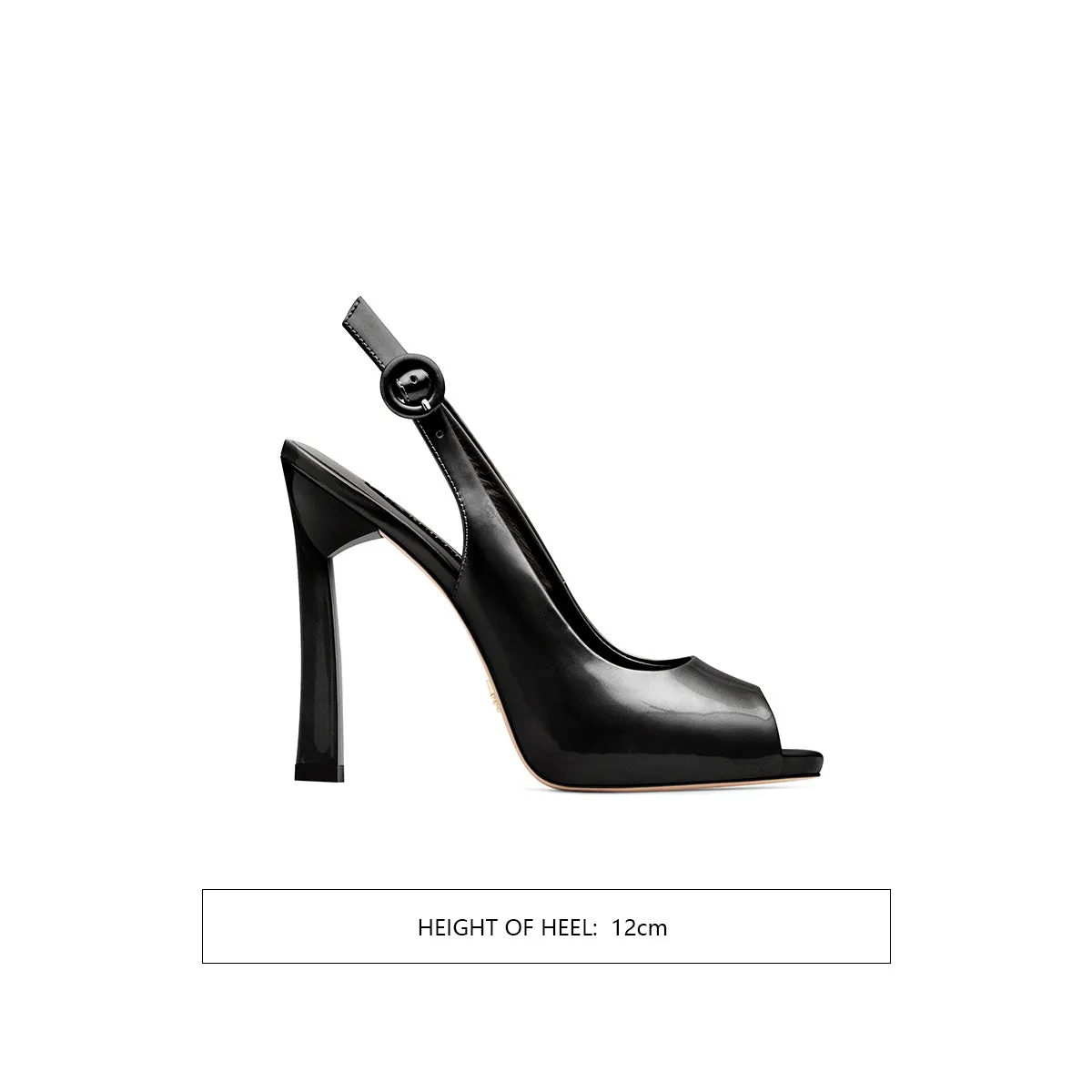 Sexy high heels leather back strap women's shoes