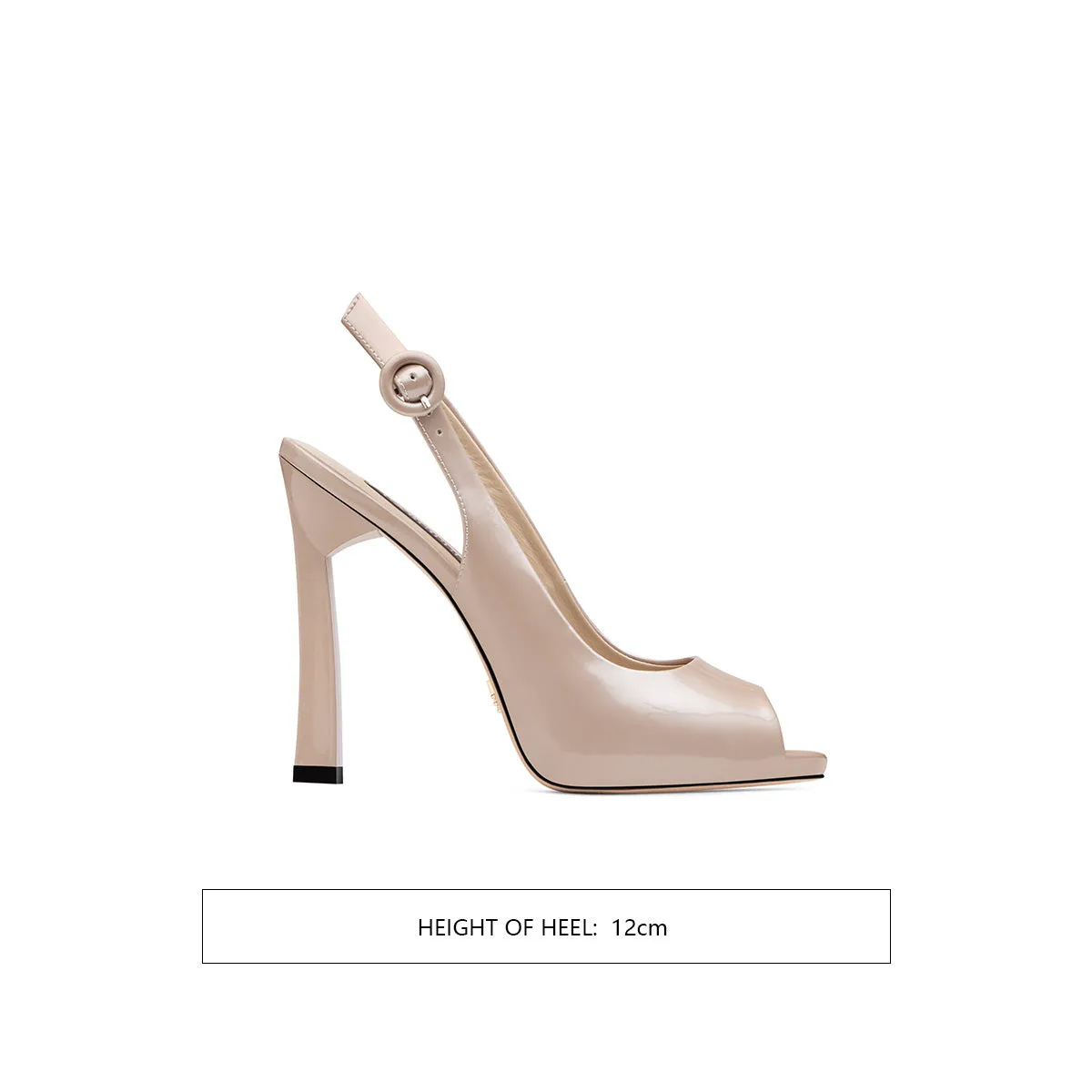 Sexy high heels leather back strap women's shoes