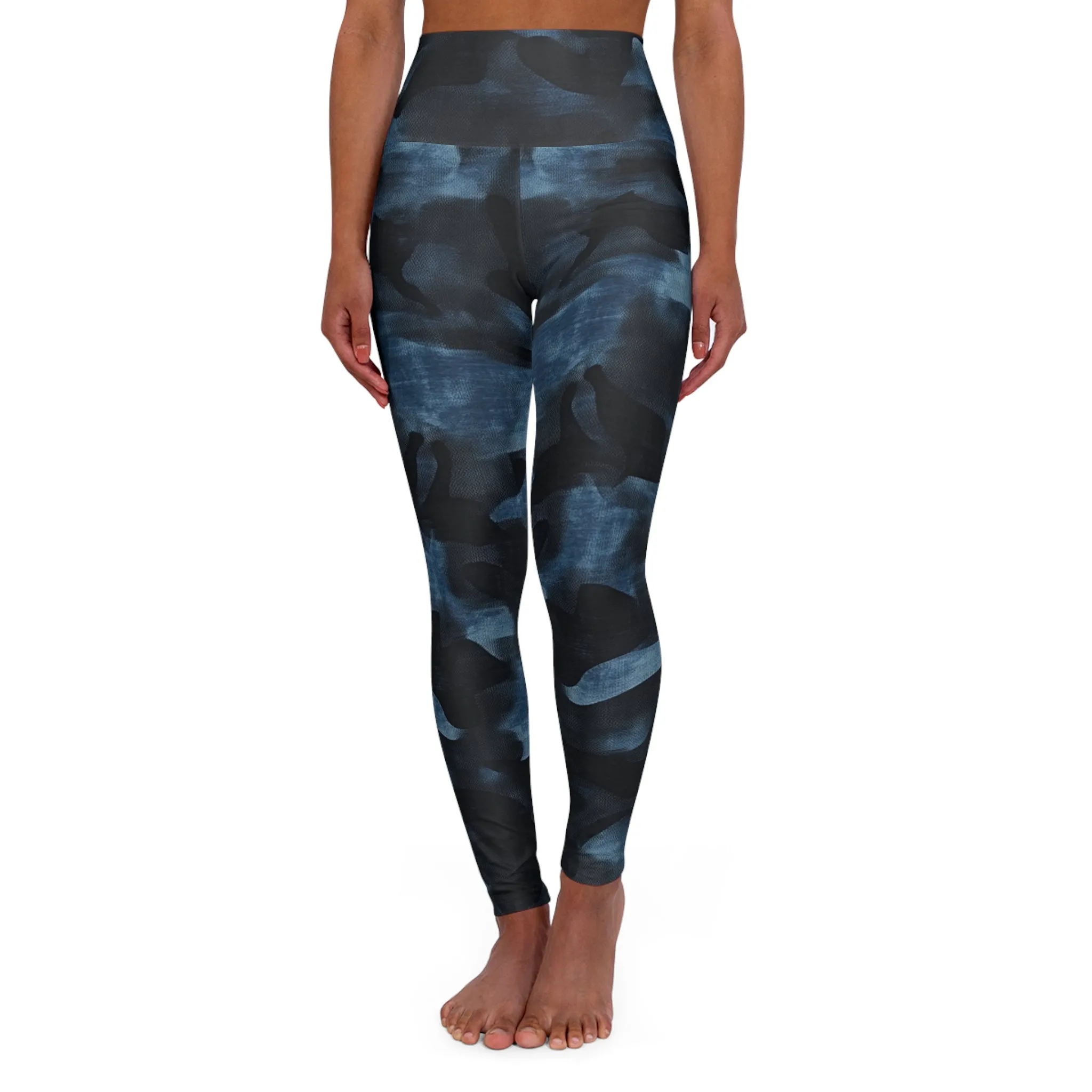 Shadow Abyss High Waisted Yoga Leggings