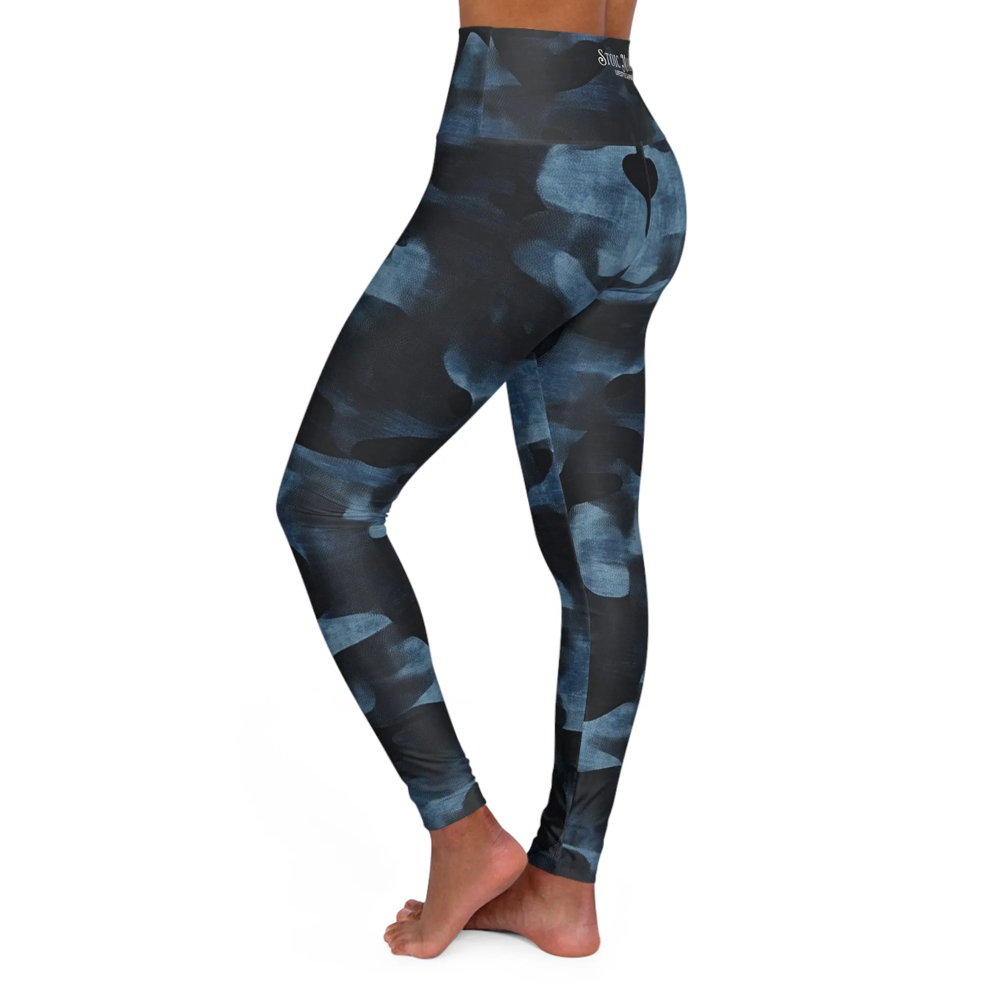 Shadow Abyss High Waisted Yoga Leggings