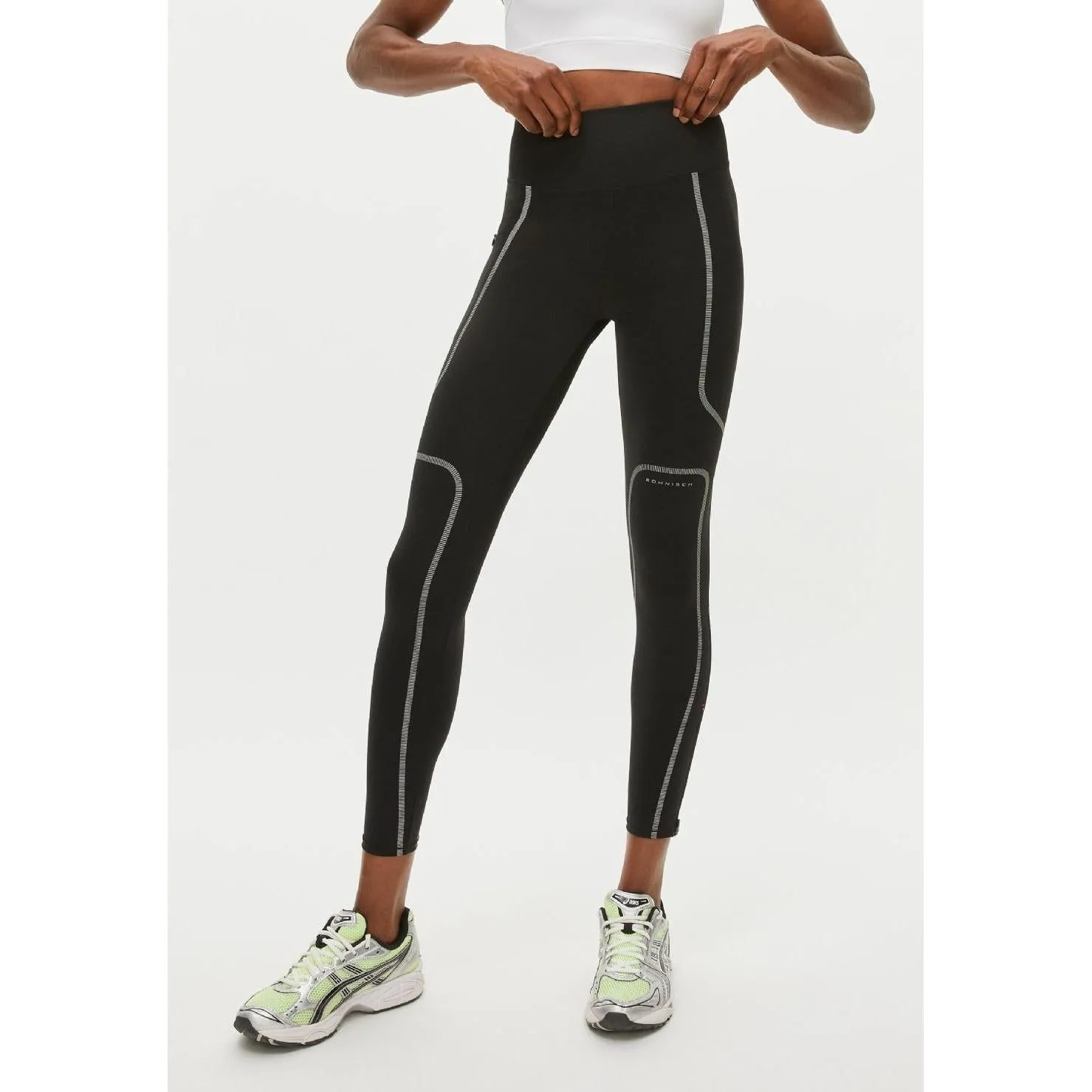 Shape Reflective Tights, Black