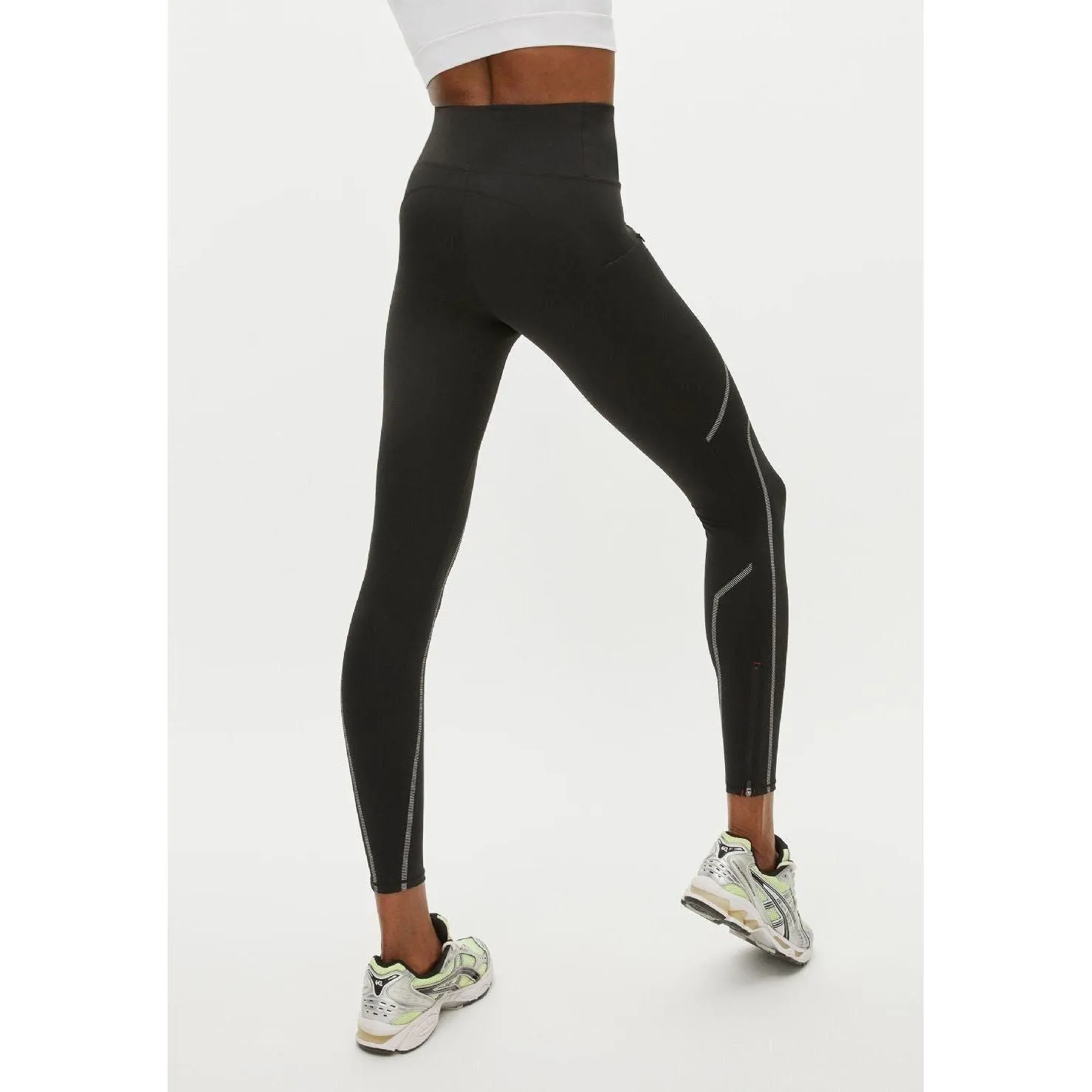 Shape Reflective Tights, Black