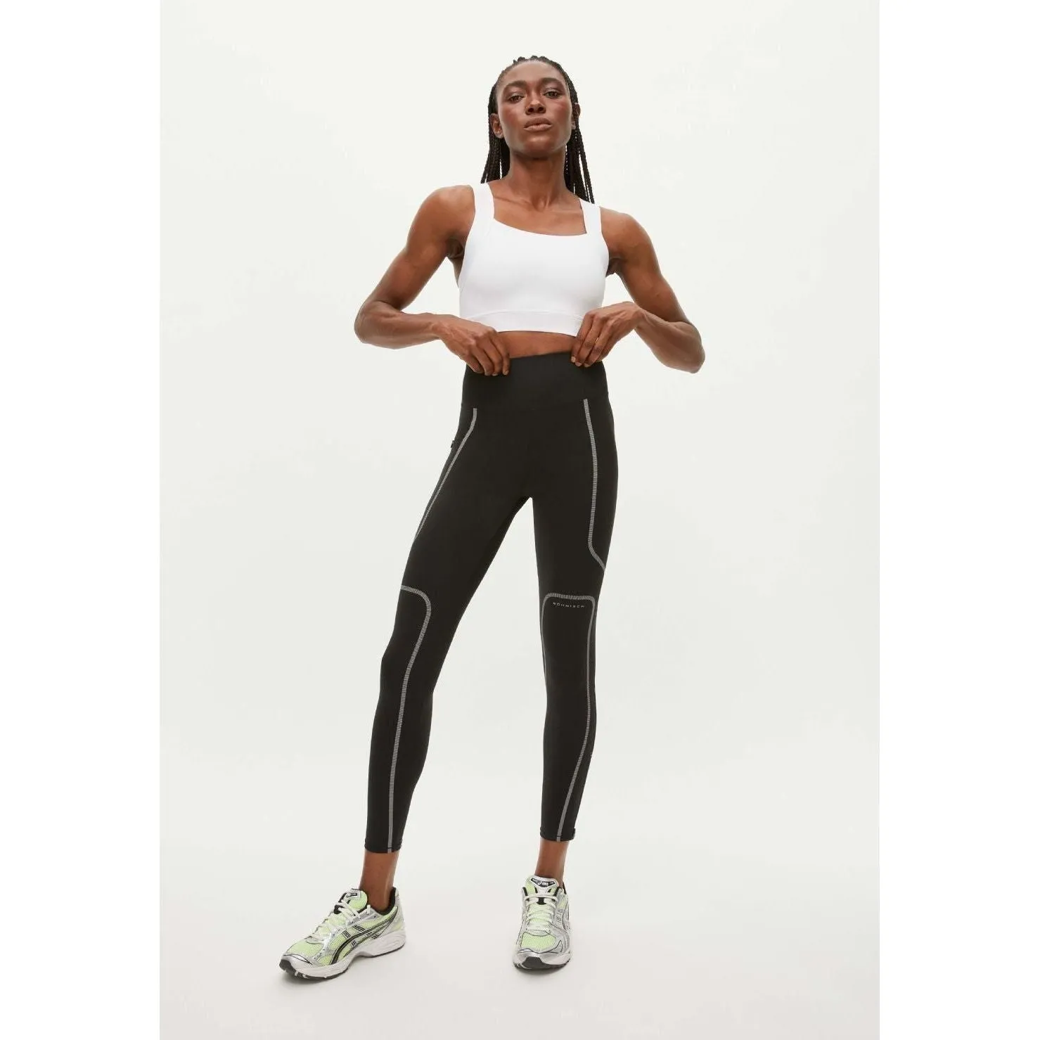 Shape Reflective Tights, Black