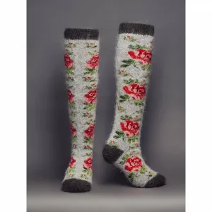 Siberia Spirit Rose Garden Under-the-Knee Socks