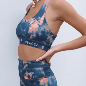 Siena Top - Navy Tie Dye