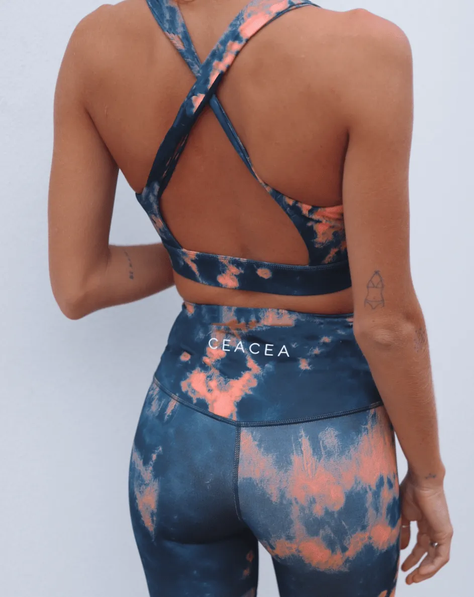 Siena Top - Navy Tie Dye