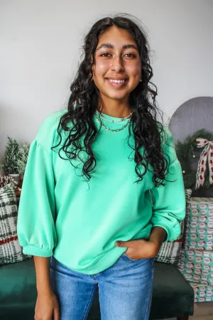 Sight To See Scuba Pullover • Bright Green