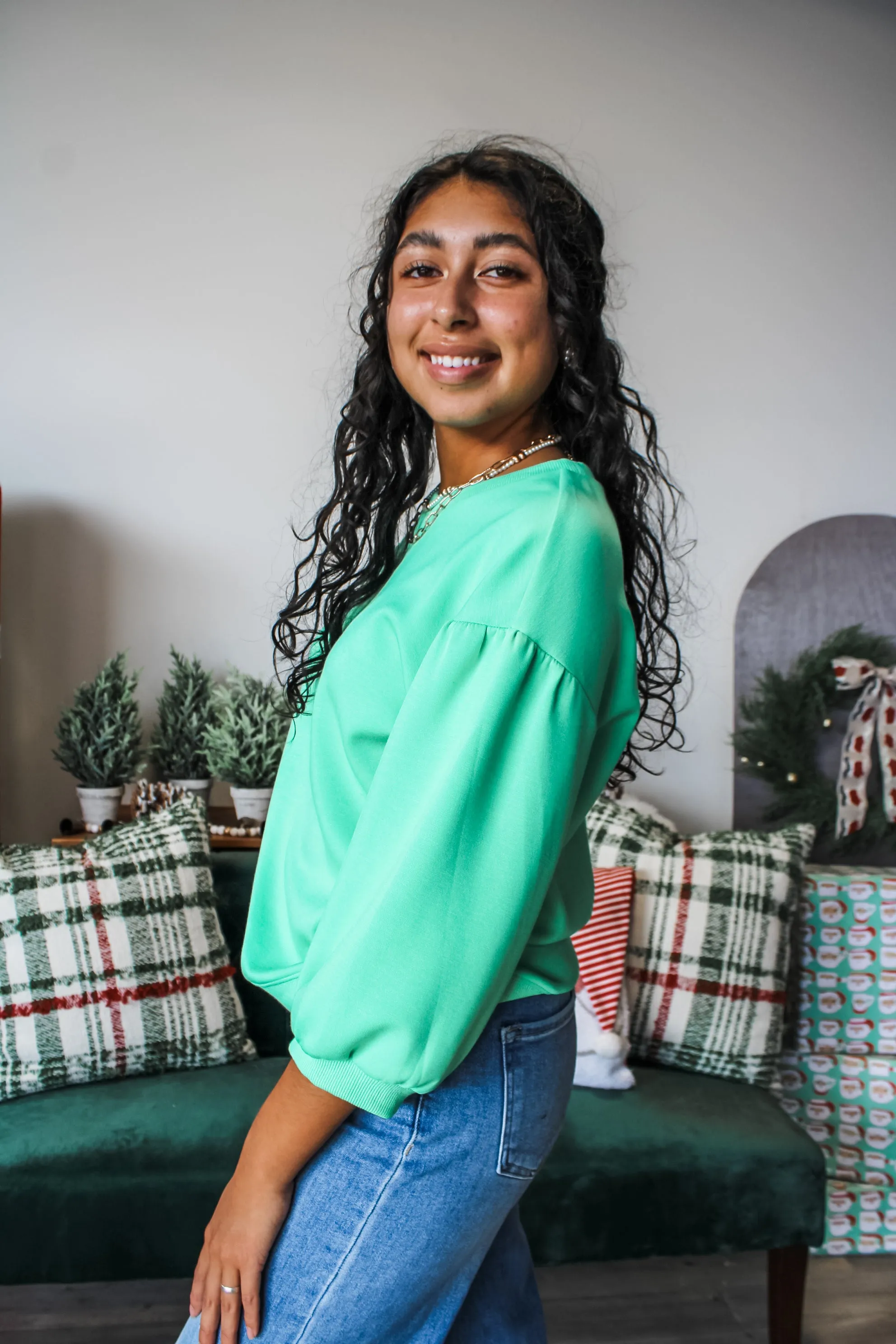 Sight To See Scuba Pullover • Bright Green
