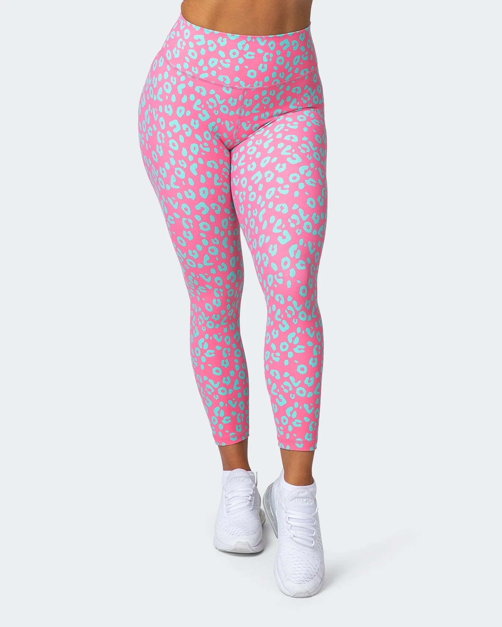 Signature Scrunch 7/8 Leggings - Cotton Candy Cheetah Print