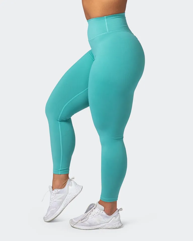 Signature Scrunch Ankle Length Leggings Agate Green