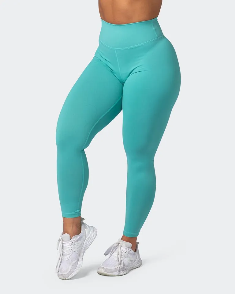 Signature Scrunch Ankle Length Leggings Agate Green