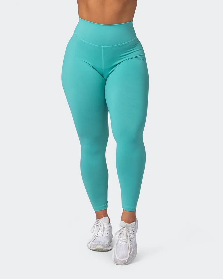 Signature Scrunch Ankle Length Leggings Agate Green