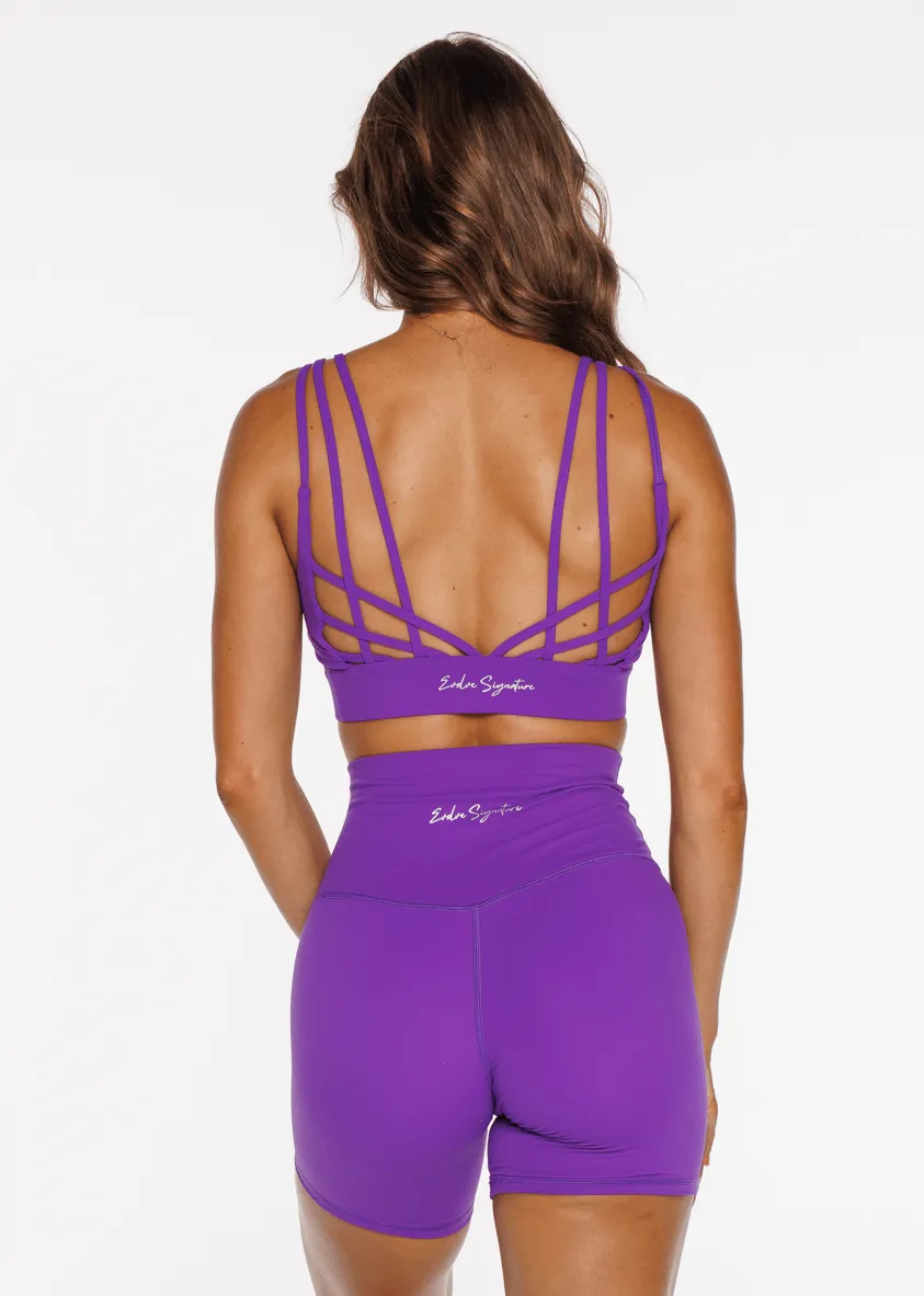 Signature Strike Bra - Violet