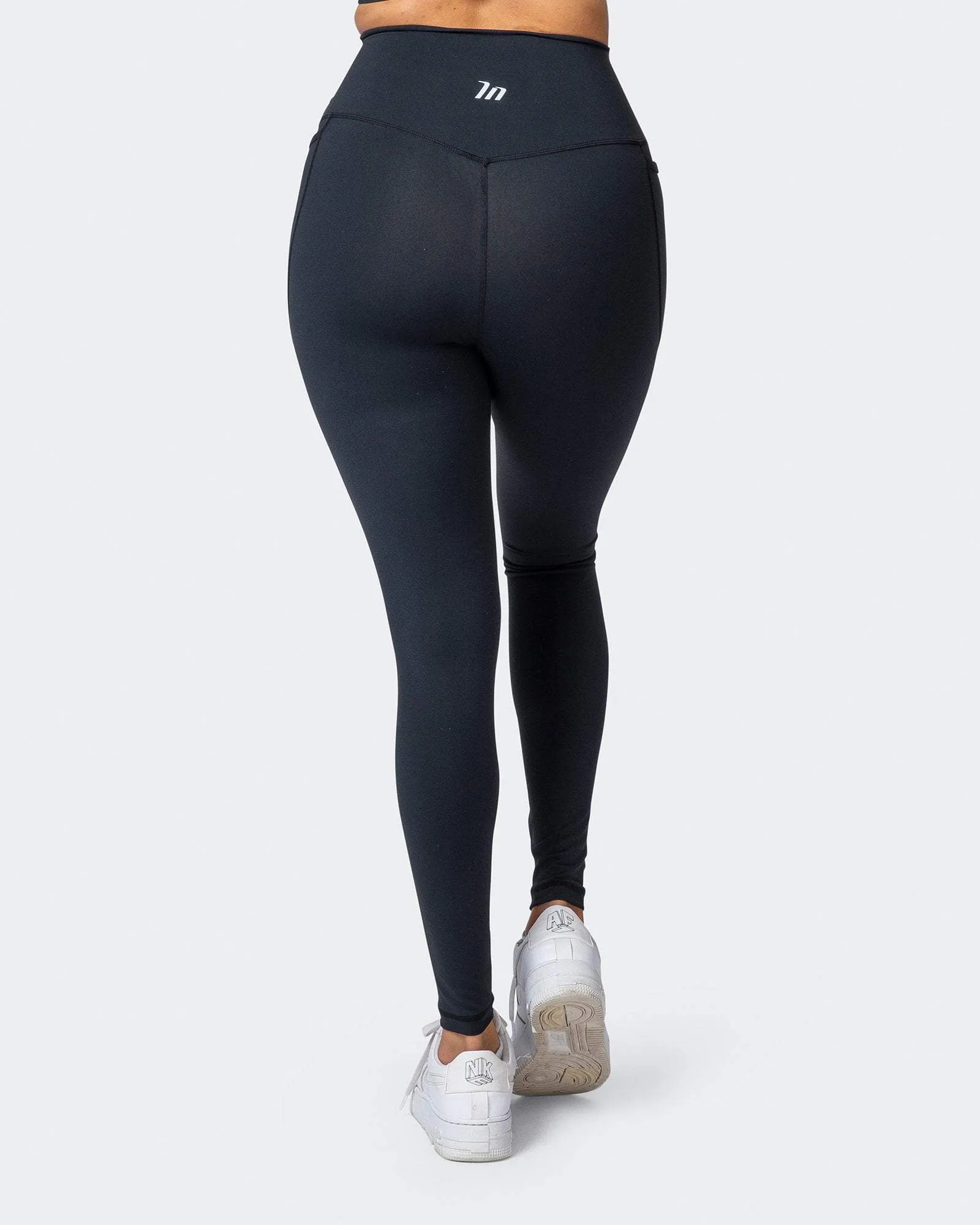 Signature Super High Pocket Full Length Leggings - Black
