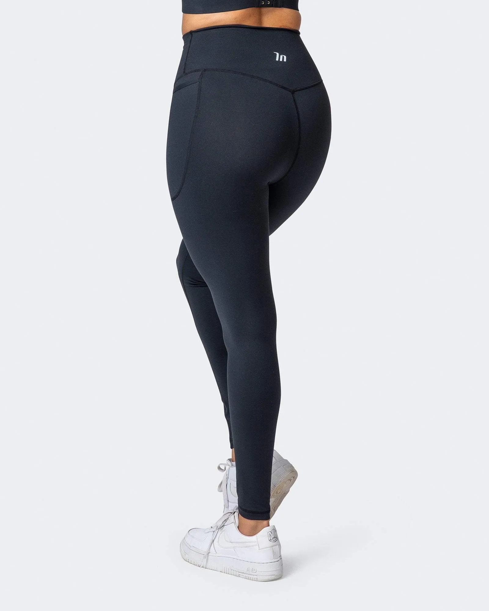 Signature Super High Pocket Full Length Leggings - Black