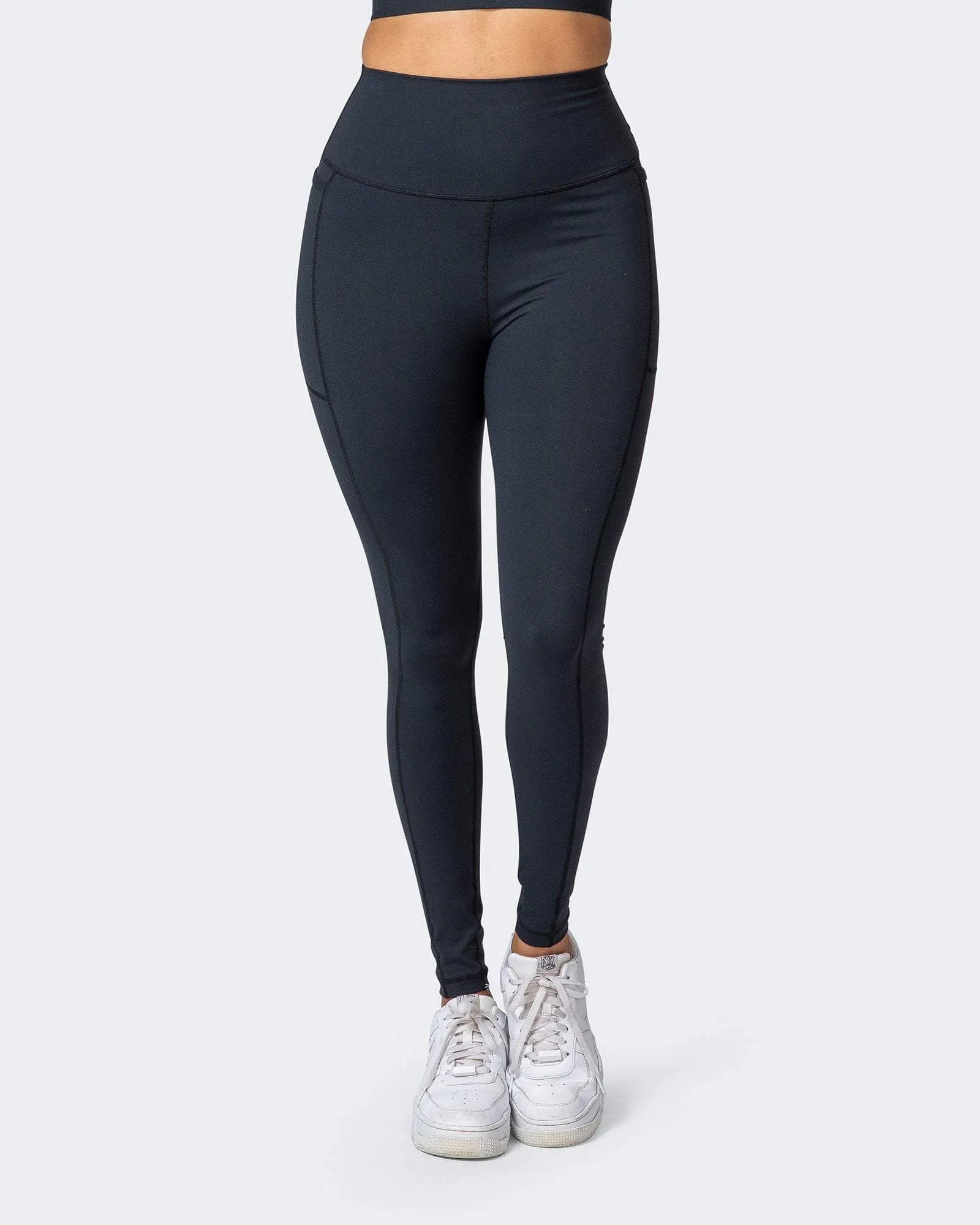 Signature Super High Pocket Full Length Leggings - Black