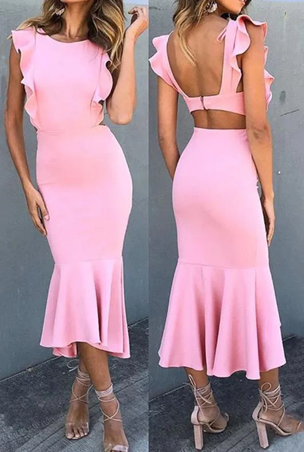 Sleeveless Fishtail Slim Dress