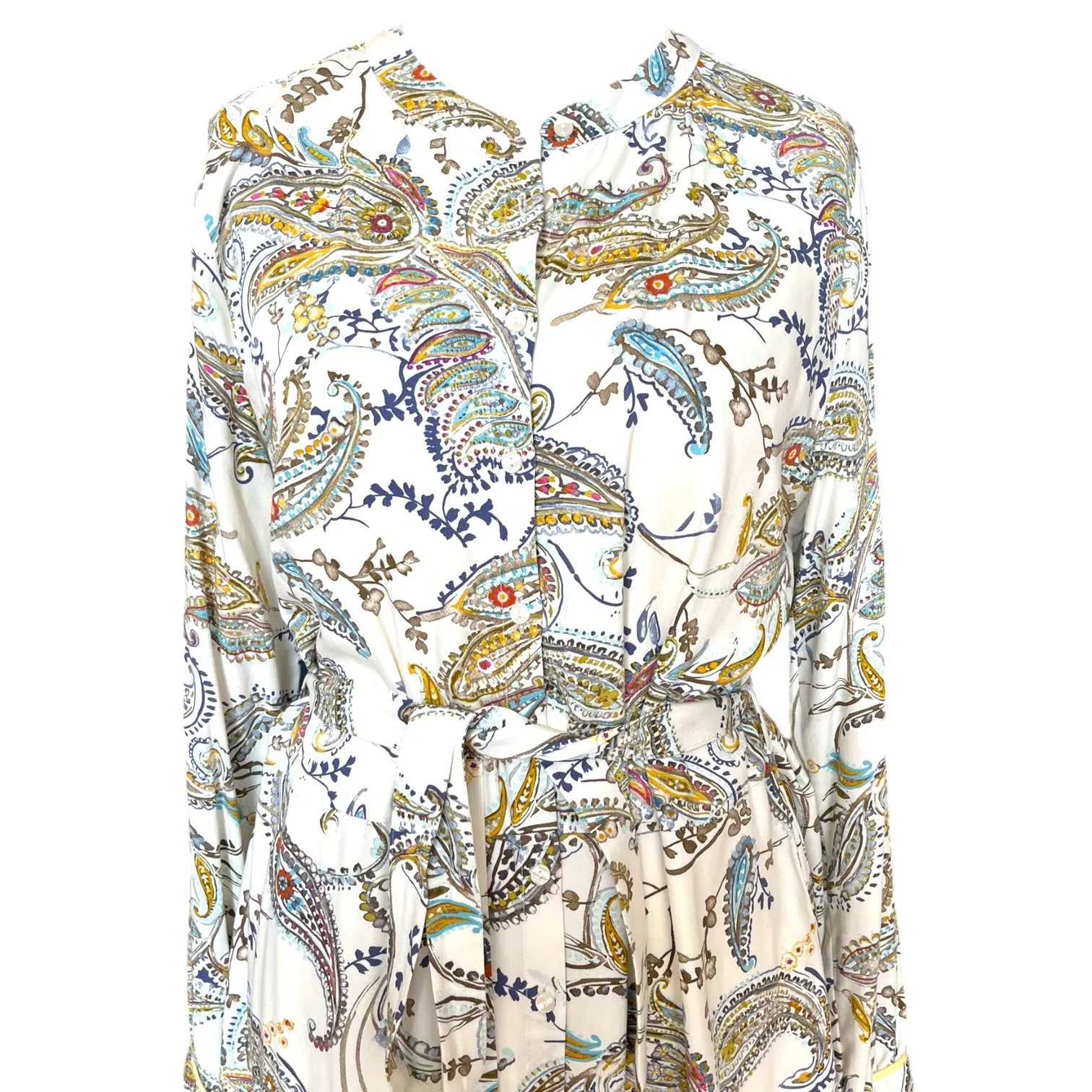 Smith and Soul White Paisley Shirt Dress - 14