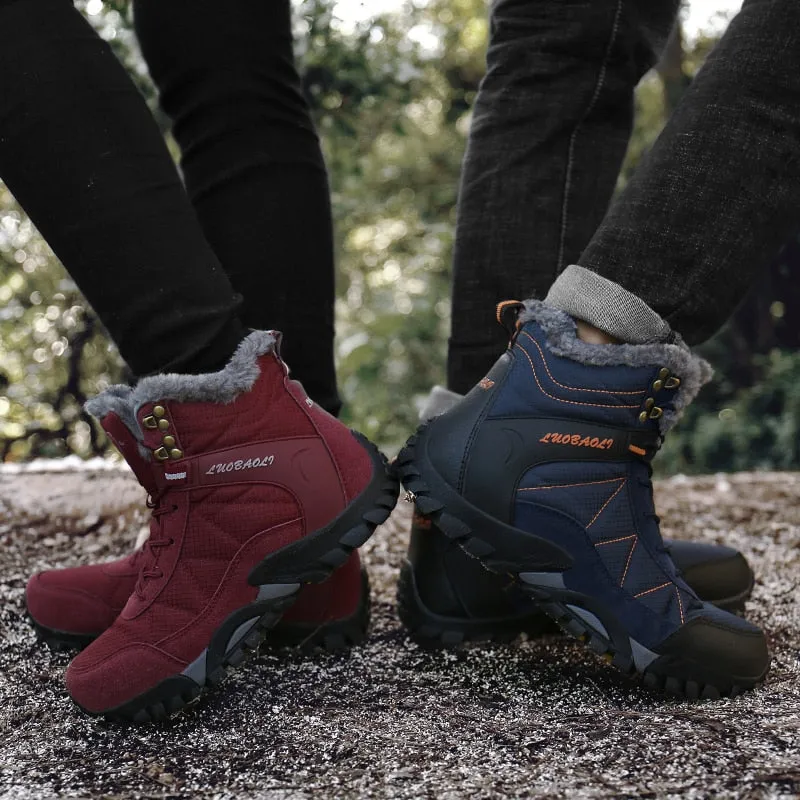 Snow boots and winter warm boots high quality waterproof men's shoes