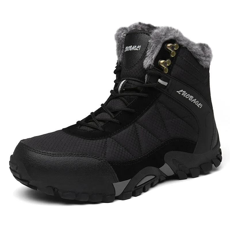 Snow boots and winter warm boots high quality waterproof men's shoes
