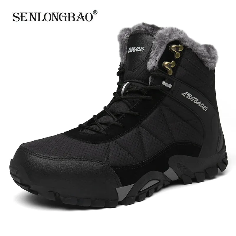 Snow boots and winter warm boots high quality waterproof men's shoes