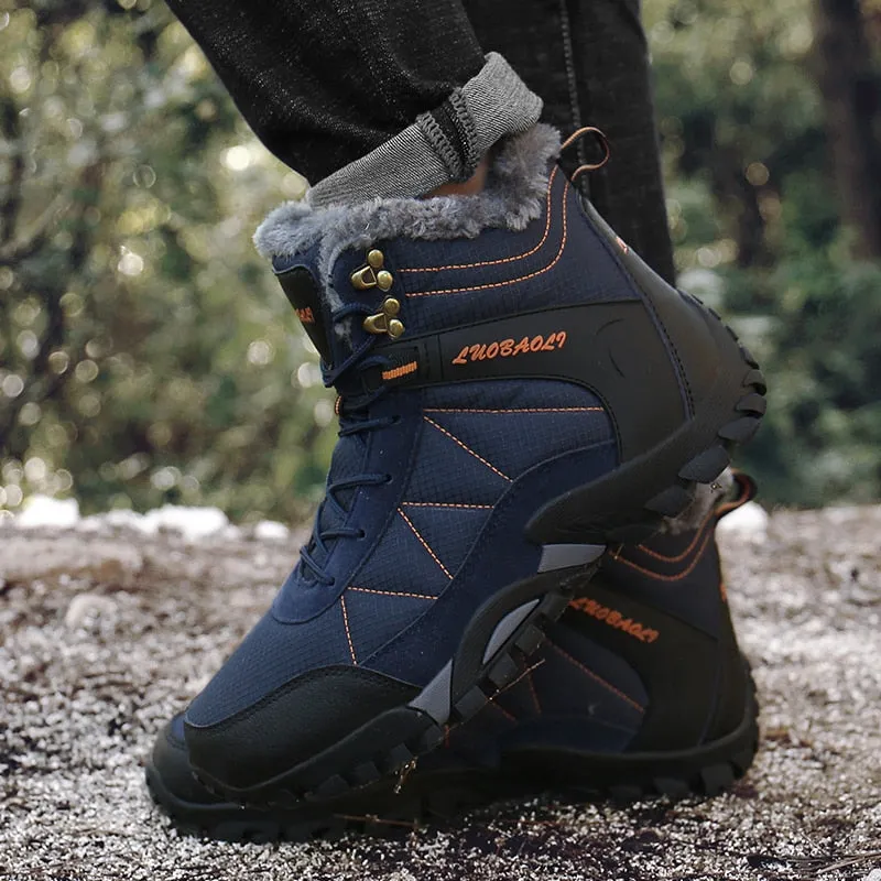 Snow boots and winter warm boots high quality waterproof men's shoes