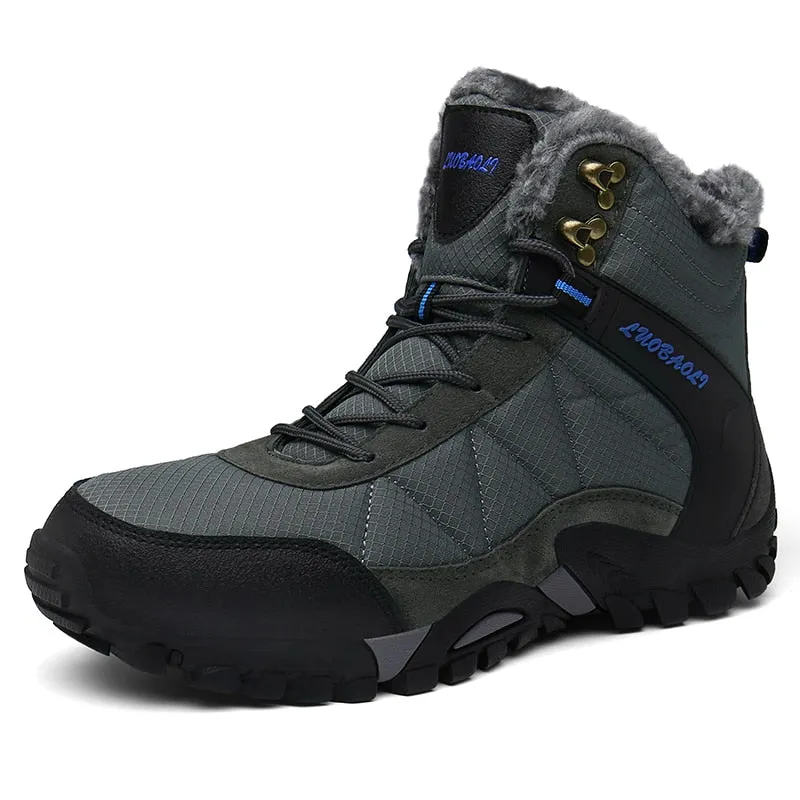 Snow boots and winter warm boots high quality waterproof men's shoes