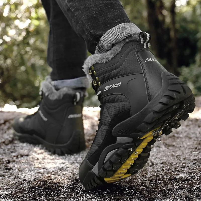 Snow boots and winter warm boots high quality waterproof men's shoes