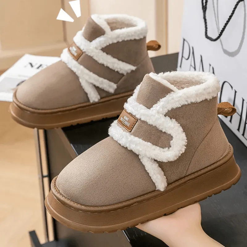 Snow Boots Women Plush Thick Soles