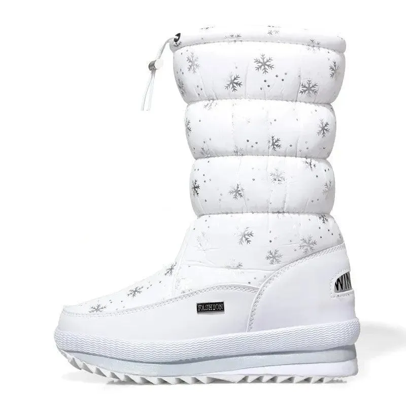 Snow Boots Women Waterproof Mid-Calf