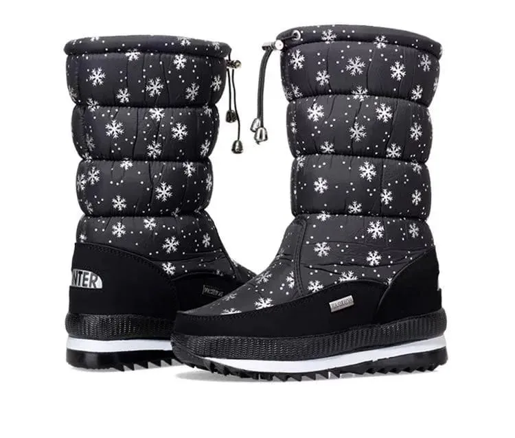Snow Boots Women Waterproof Mid-Calf