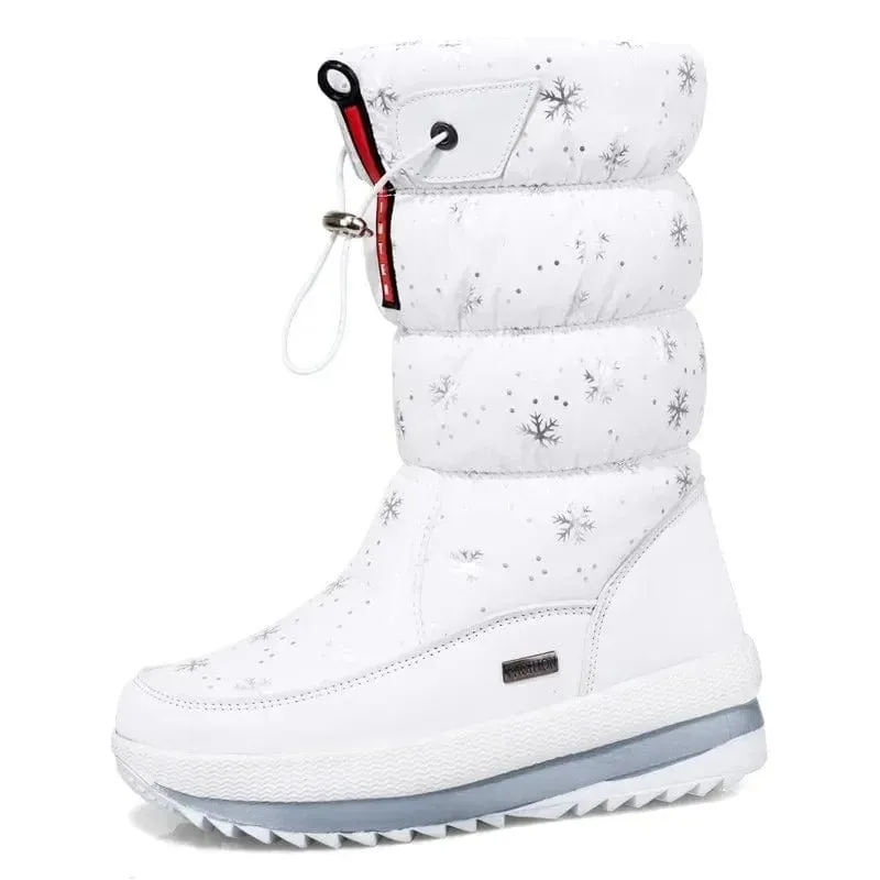 Snow Boots Women Waterproof Mid-Calf