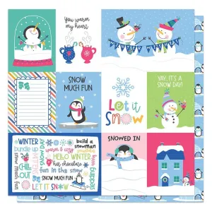 Snow Day Collection Bundle Up 12 x 12 Double-Sided Scrapbook Paper by Photo Play Paper