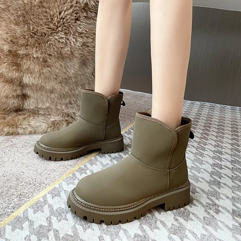 SnowStride Luxe Leather Boots