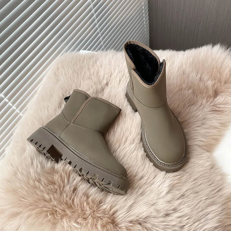 SnowStride Luxe Leather Boots