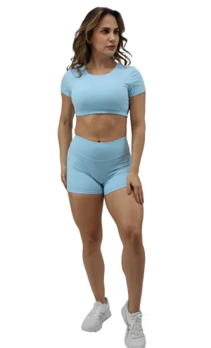 SoftFlex Shorts Set- Baby Blue