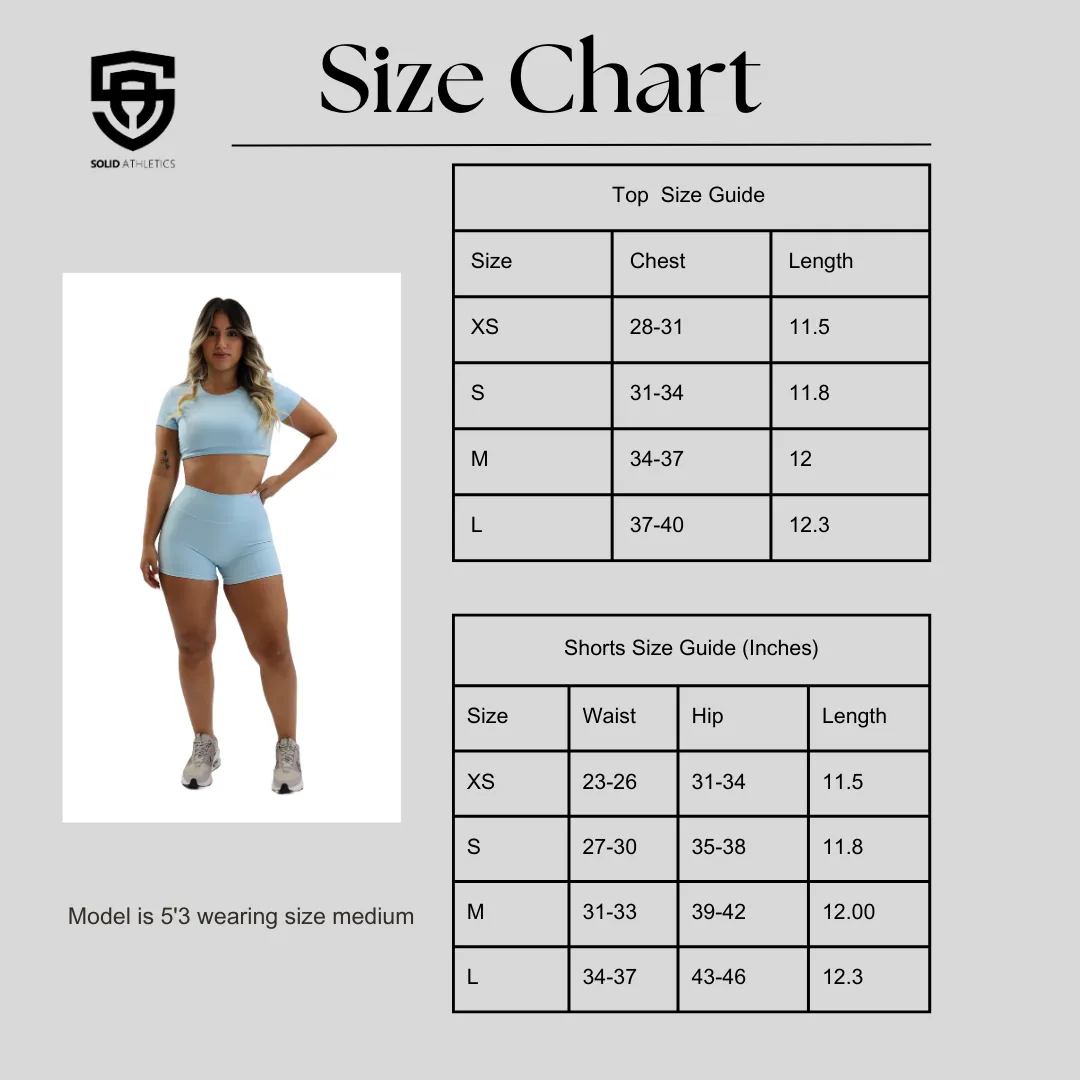 SoftFlex Shorts Set- Baby Blue
