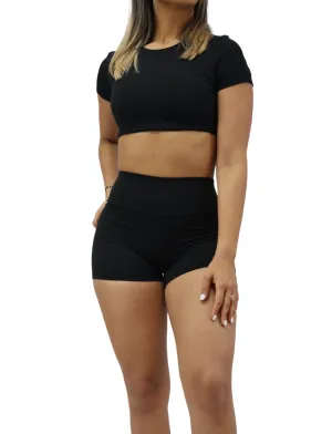 SoftFlex Shorts Set- Black