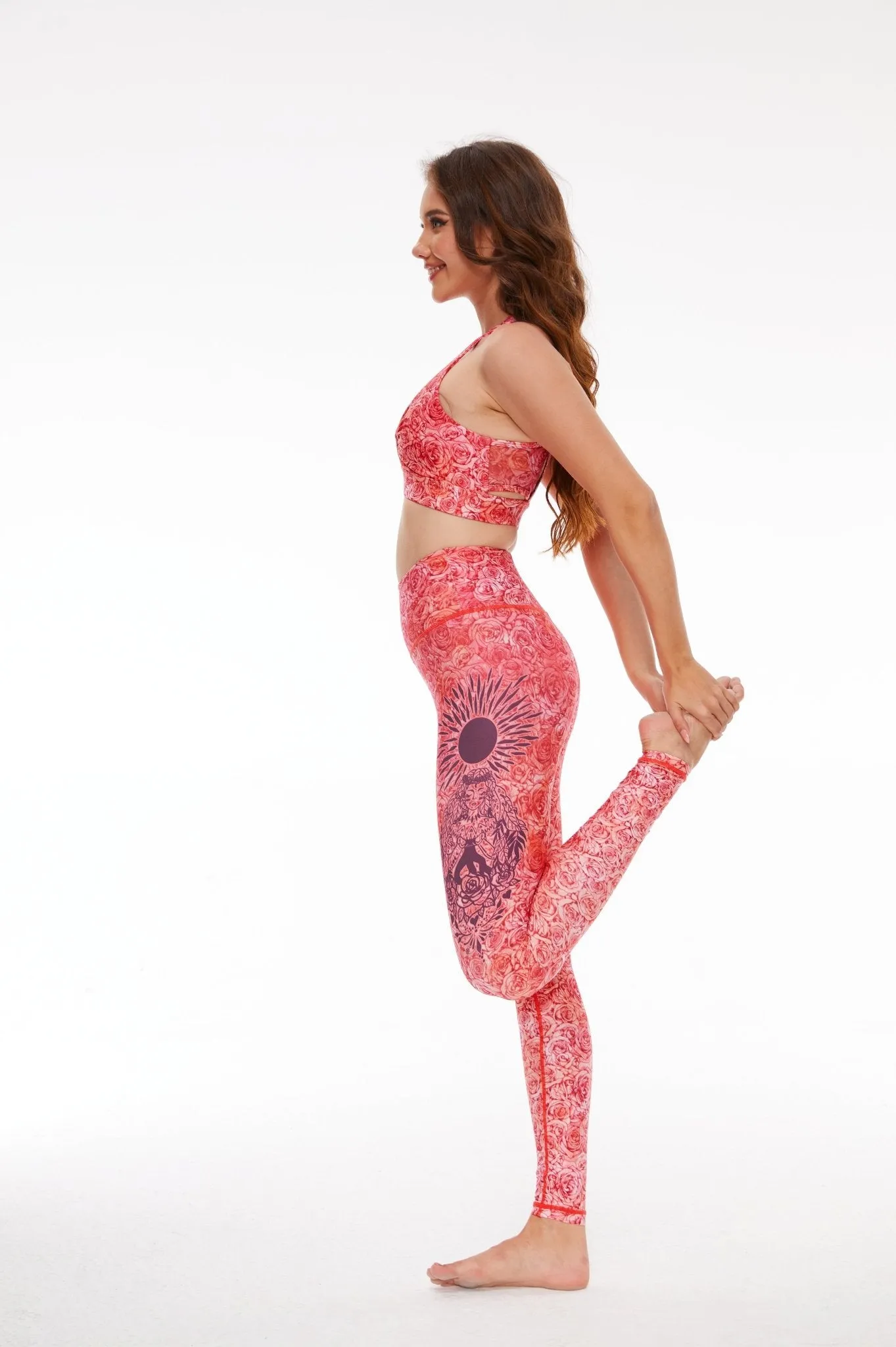 Solar Bloom High-waisted Leggings
