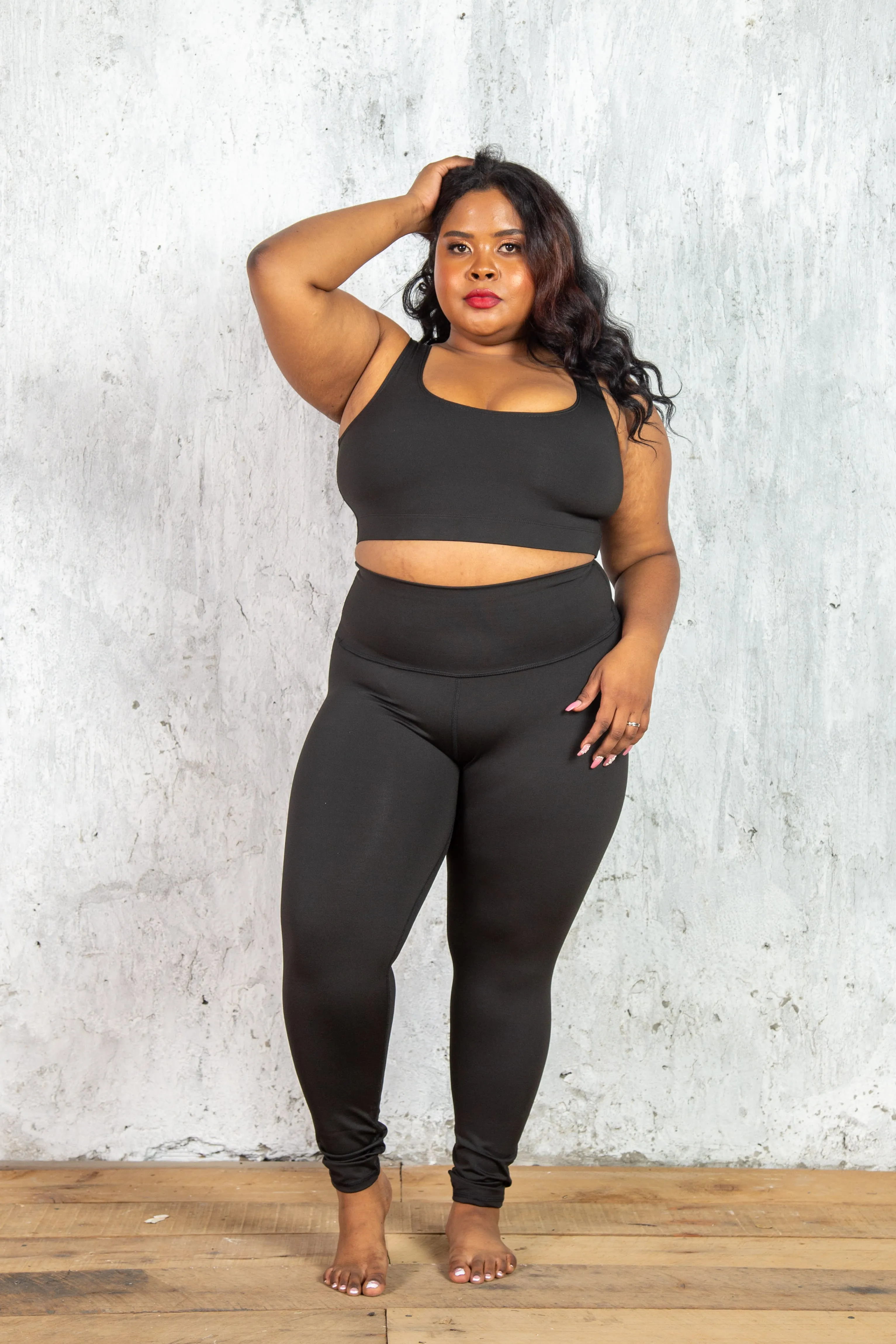 Solid Black Activewear