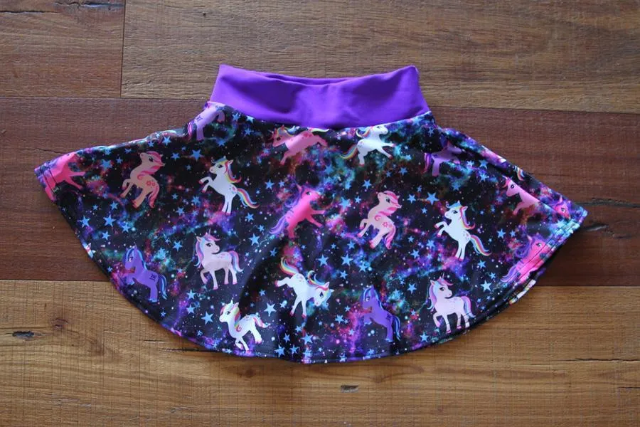 Space Pony Skater Skirt Toddler Girls
