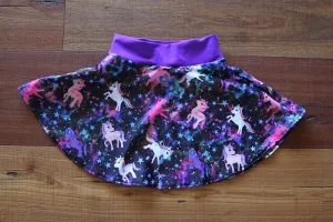 Space Pony Skater Skirt Toddler Girls