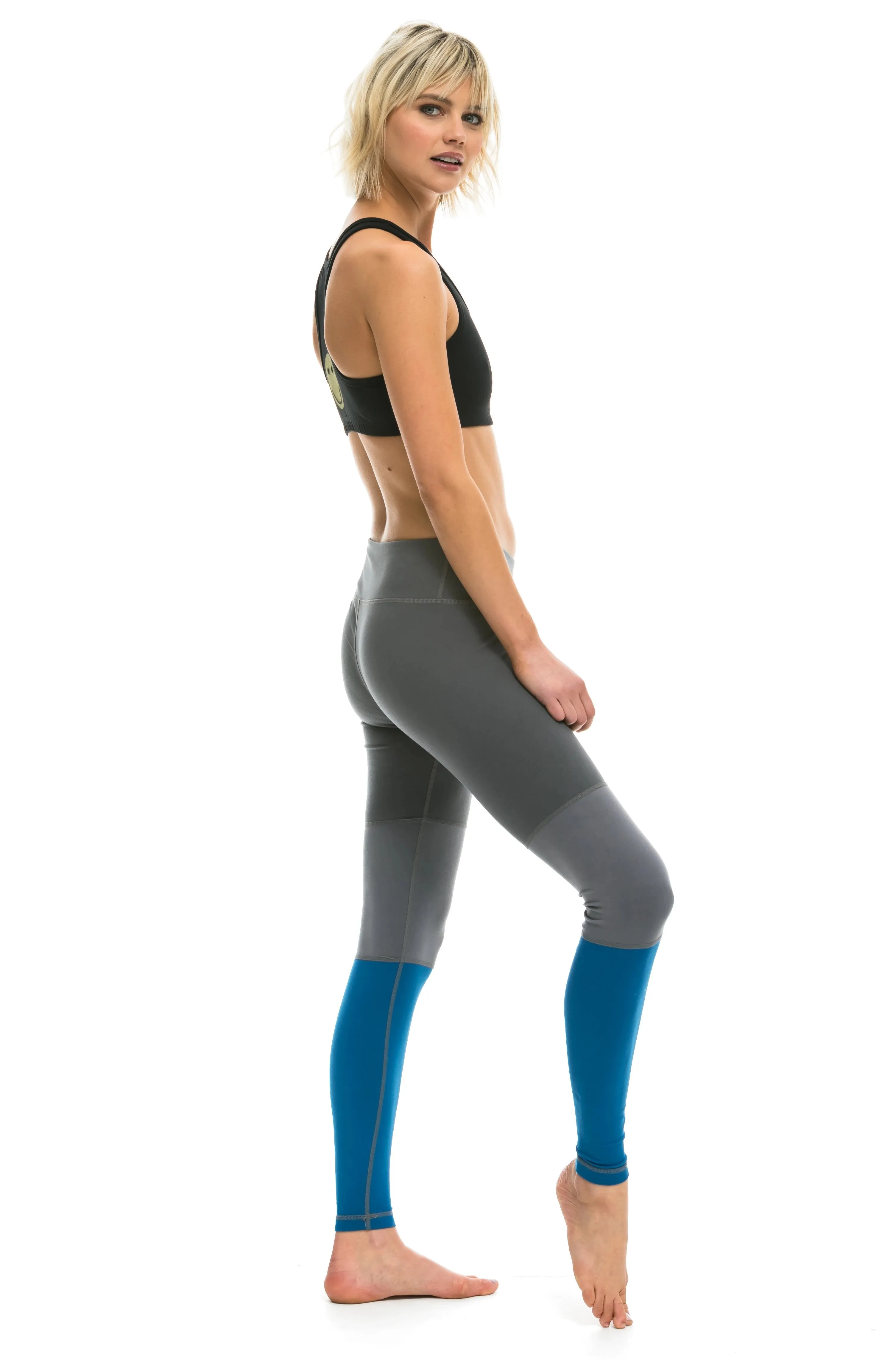 SPRINTER FULL LENGTH LEGGINGS - PERISCOPE / STEEL / CARIBBEAN