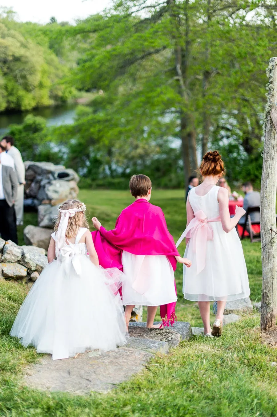 Square Neck Floor Length Ivory Flower Girl Dress Tulle