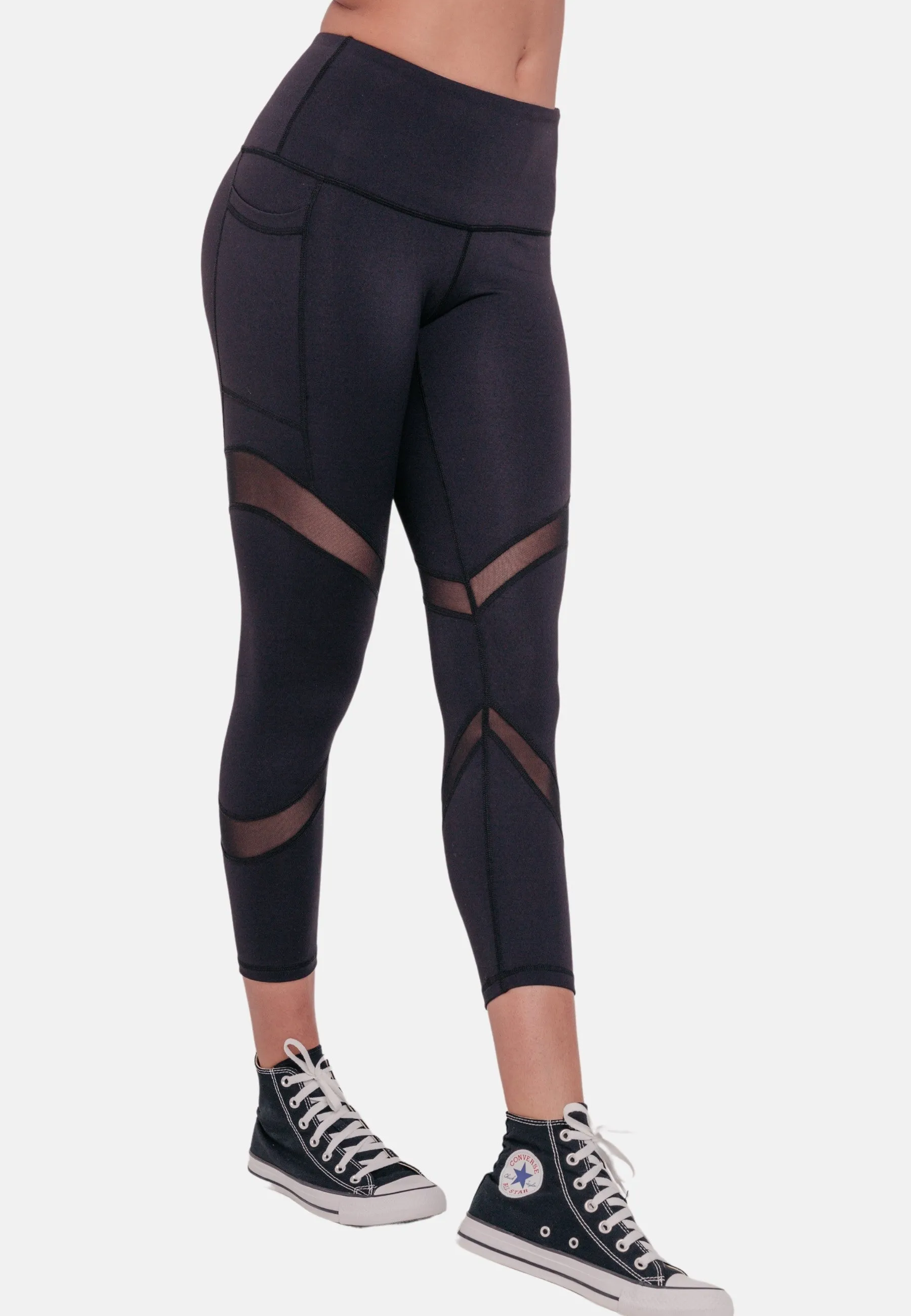 STAR Capri Leggings - Black