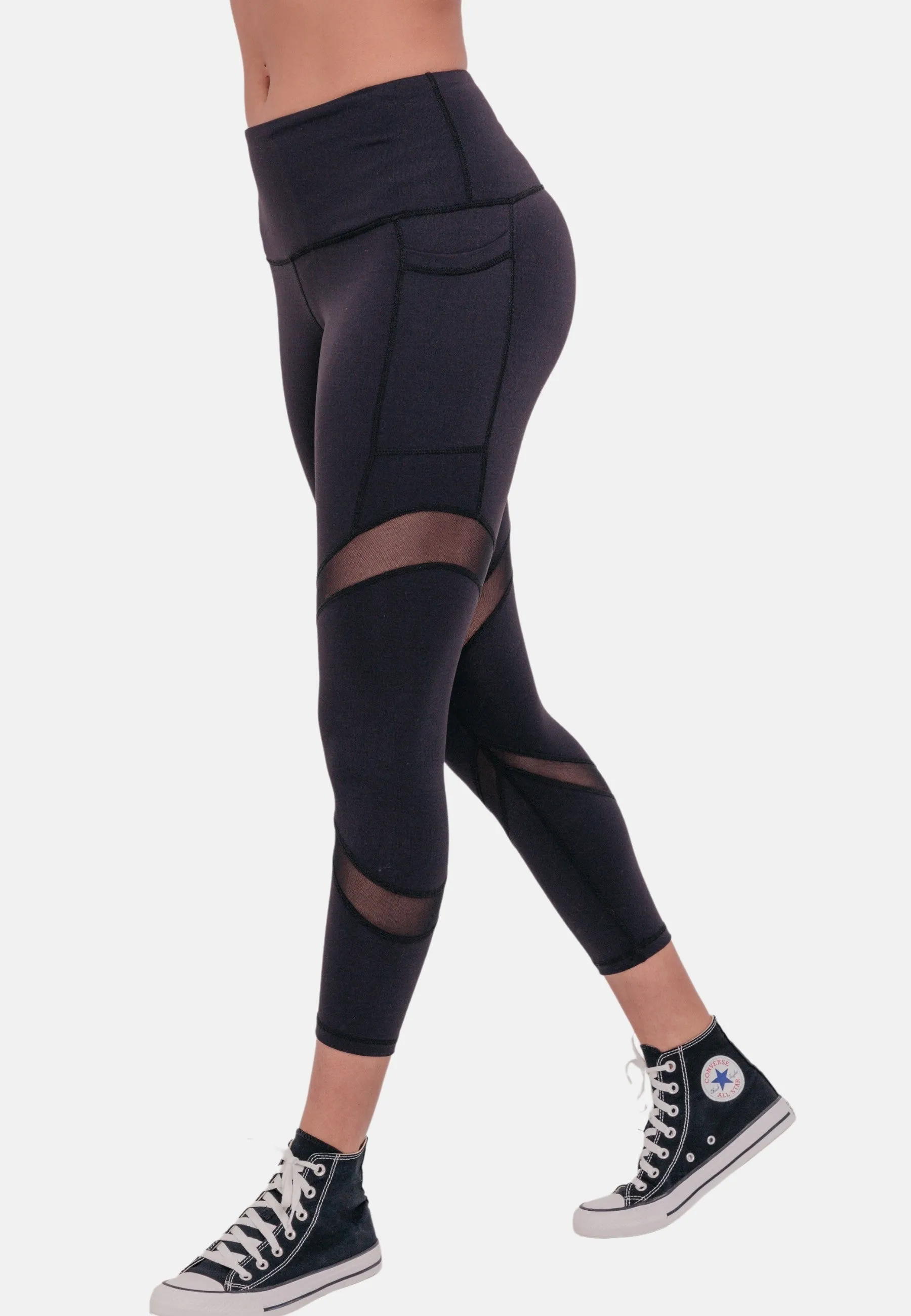 STAR Capri Leggings - Black
