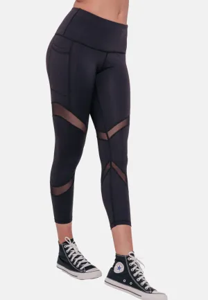 STAR Capri Leggings - Black